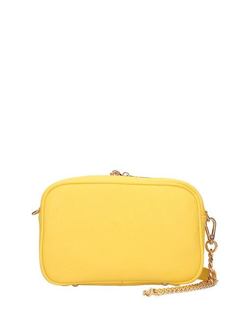 Eco-leather bag LA CARRIE | BOX LOGO SHOULDER BAGGIALLO